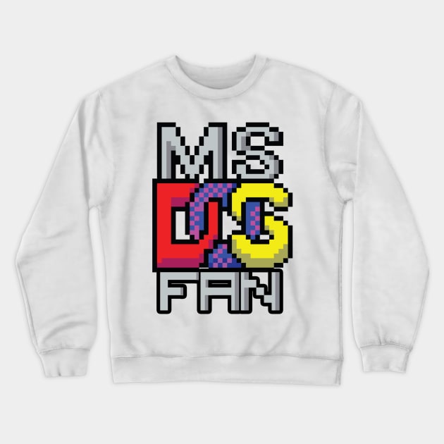 MS DOS Fan Crewneck Sweatshirt by Meta Cortex